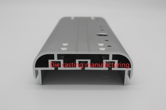 Silver Anodizing Aluminum Extrusion Parts AL6063 Electronic LED Heat Sink