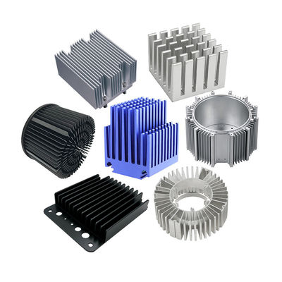 CNC Machining Aluminum Extrusion Parts Heat Sink Customization 0.03mm Tolerance